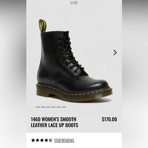 ✨Dr. Martens 1460 Smooth Leather Lace Up Boots✨